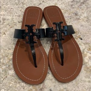 Tory Burch logo sandals